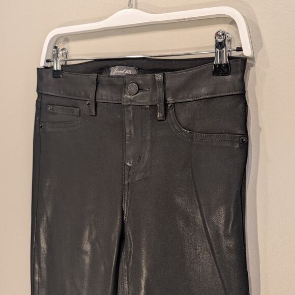 Level99 Liza Coated Skinny Jeans Black Pants - Size 29 - Picture 3 of 8